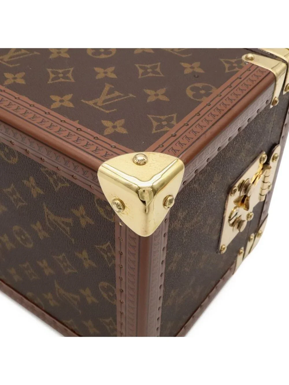 Louis Vuitton Monogram Boite Flacon Makeup Box Cosmetic Case Hard Trunk